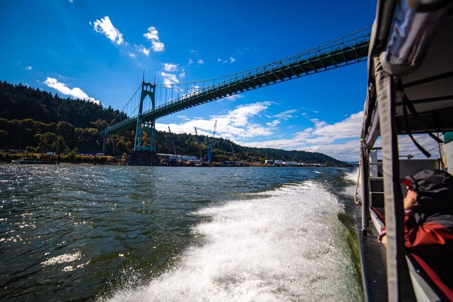 From Portland: 7 Wonders of the Gorge Jetboat Cruise - Leaving Portland on the Willamette River