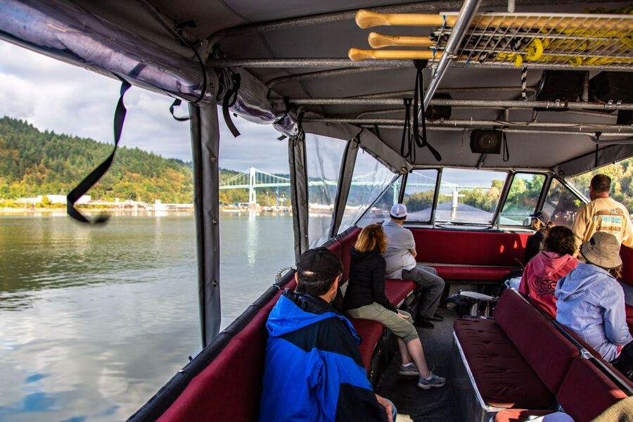 From Portland: Bigfoot Adventure 3.5-hour Jetboat Cruise - Reaching the Columbia and heading toward Multnomah Falls