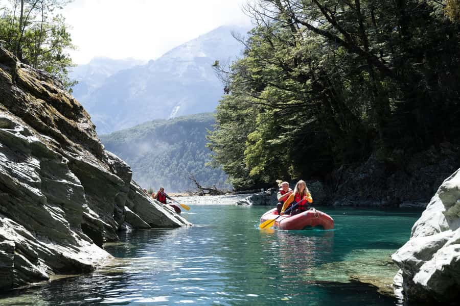 From Queenstown: Dart River Canoe & Jet Boat Day Trip - Rock pools, chasms, and a cold-water moment