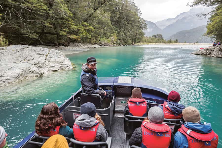 From Queenstown: Dart River Wilderness Jet Boat Experience - The road from Queenstown to Glenorchy