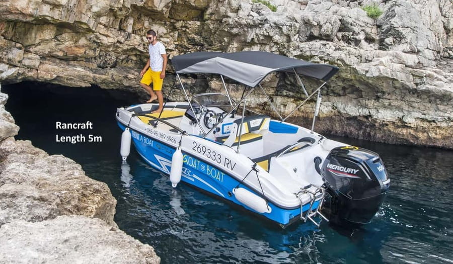From Rovinj: Sea Caves & Sandy Levan Island Speedboat Tour - Meeting your skipper at the pier