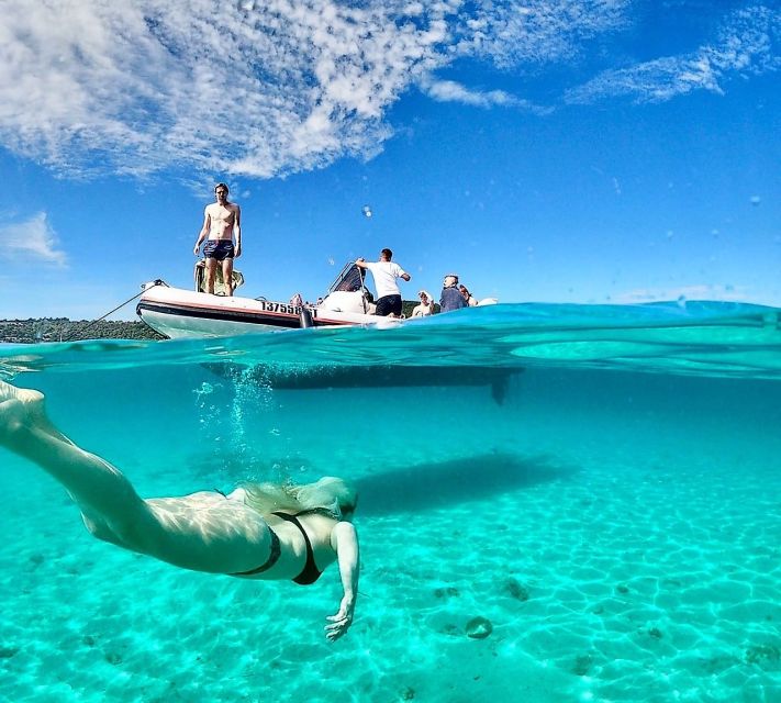 From Split: Half-day Trogir Tour & Speedboat to Blue Lagoon - The Blue Lagoon: clear water and bright island views