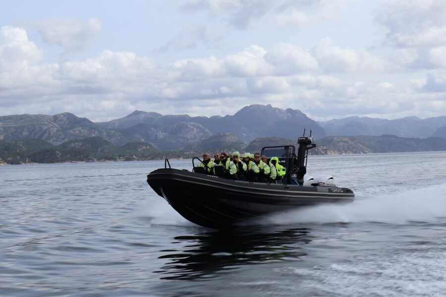 From Stavanger: RIB Tour to Lysefjord - The return run and the two-hour timing