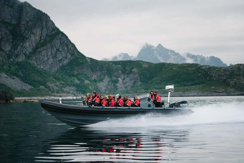 From Svolvær: RIB Boat Lofoten Trollfjord Sea Eagle Safari - Entering Trollfjord by RIB