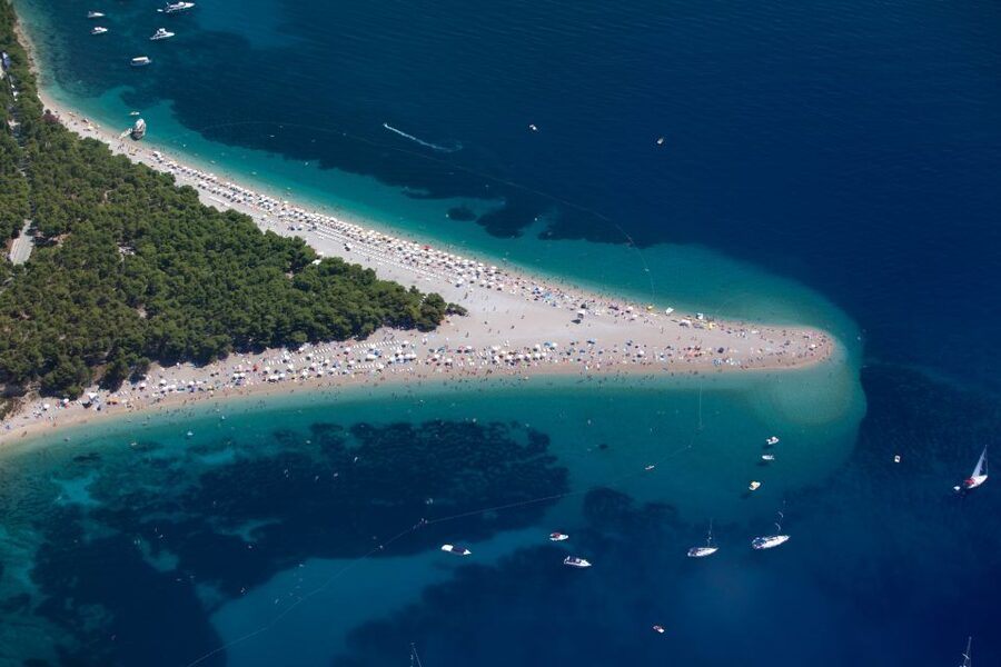 From Trogir or Split: Private Speedboat Tour to Brac Island - The speedboat ride and the first hidden bays