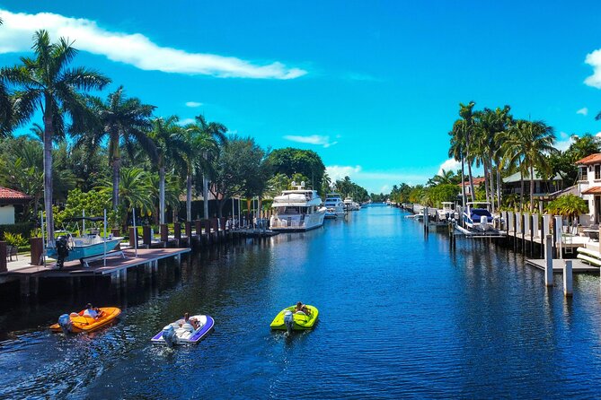 Ft. Lauderdale Mini Powerboat Rental. Canal, Yacht, Mansion Tour - The route: yachts, mansions, and canals