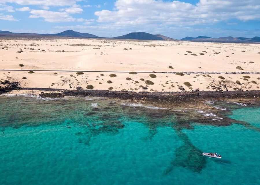 Fuerteventura: Lobos Island Round-Trip Speedboat Ticket - Choosing between swimming, snorkeling, and walking