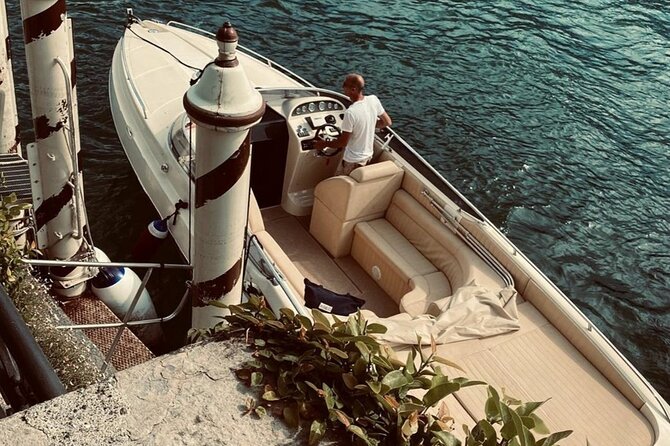 Full-Day Grand Tour, private speedboat at Lake Como - Isola Comacina and a possible swim
