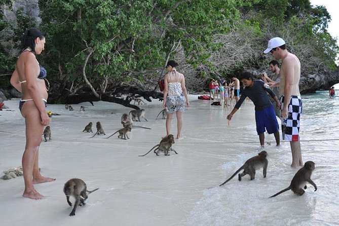 Full Day & Sunset Phi Phi Islands Tour From Phi Phi by Speedboat - Bamboo Island combines beach time, lunch, and snorkeling