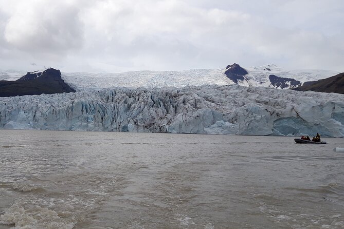 Glacier Lagoon Private Tour with Private Zodiac boat ride on the Iceberg Lagoon - A full southern coast day from Reykjavik