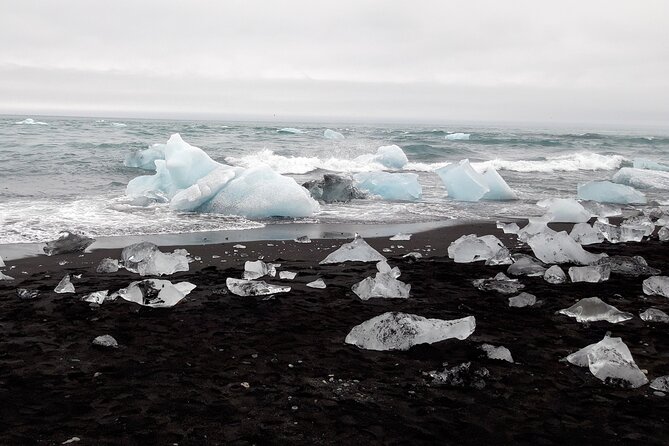 Glacier Lagoon Private Tour with Private Zodiac boat ride on the Iceberg Lagoon - Seljalandsfoss: a waterfall with a rear view