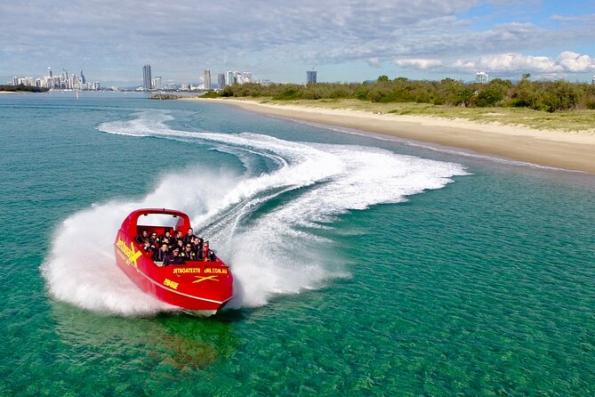 Gold Coast Helicopter 10 min Flight and Jet Boat Ride - Photo opportunities from water and air