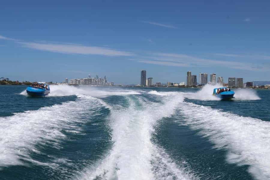 Gold Coast: Jet Boat Thrill Ride - The Broadwater turns into a race course