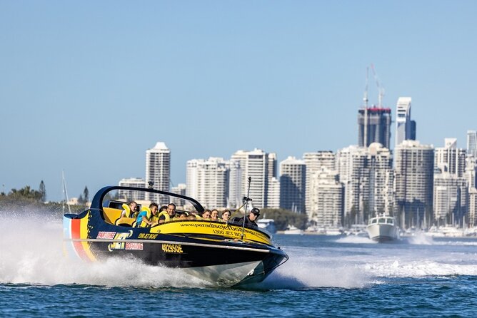 Gold Coast JetBlast Jet Boat Ride – 40-Minute Thrill Experience - Wavebreak Island and the Broadwater views
