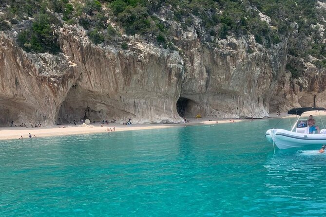Gulf of Orosei Speedboat Trip with Aperitif from Cala Gonone - Cala Goloritzé is a swim stop, not a full beach visit