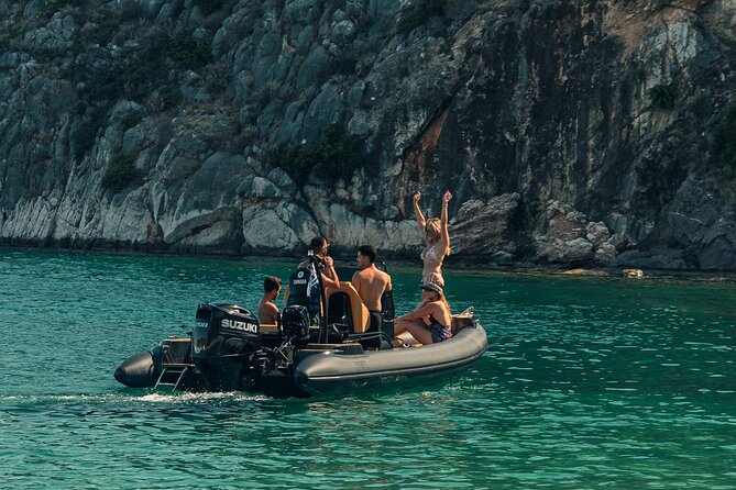 Half Day Nafplio - Spetses RIB Cruise - Romvi Beach gives you the first swim