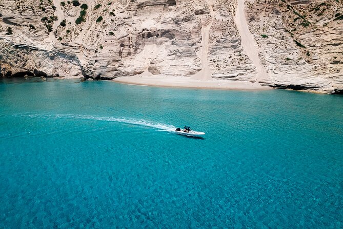 Half-Day Small-Group Motorboat Rib Cruise to Kleftiko - Gerontas Beach for snorkeling and cliff jumping
