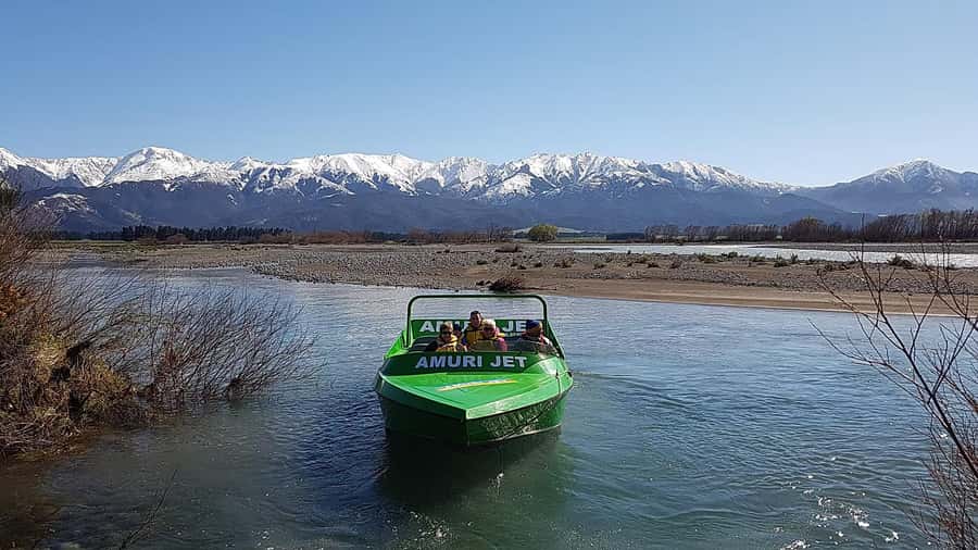 Hanmer Springs: River Jet Boat Ride - The Hamilton 360-degree spin