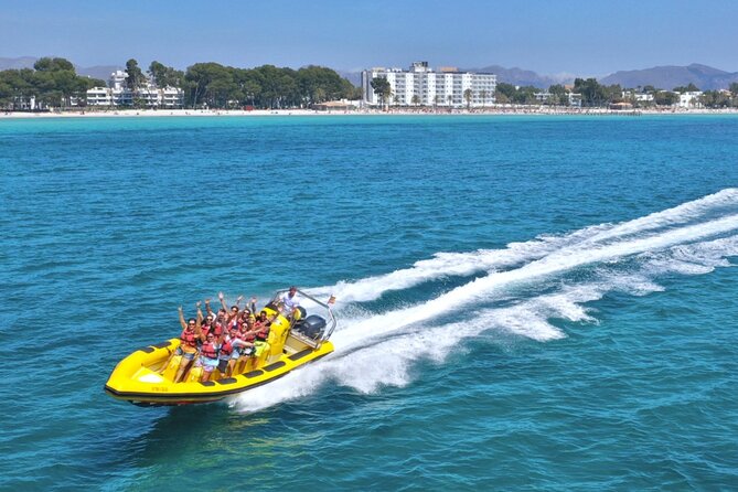 High-Speed Speedboat Adventure in the Bay of Alcudia - The Coll Baix stop for swimming and snorkeling