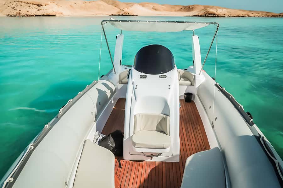 Hurghada: Orange Bay & Magawish Island Speedboat with Lunch - Shared boat or private outing
