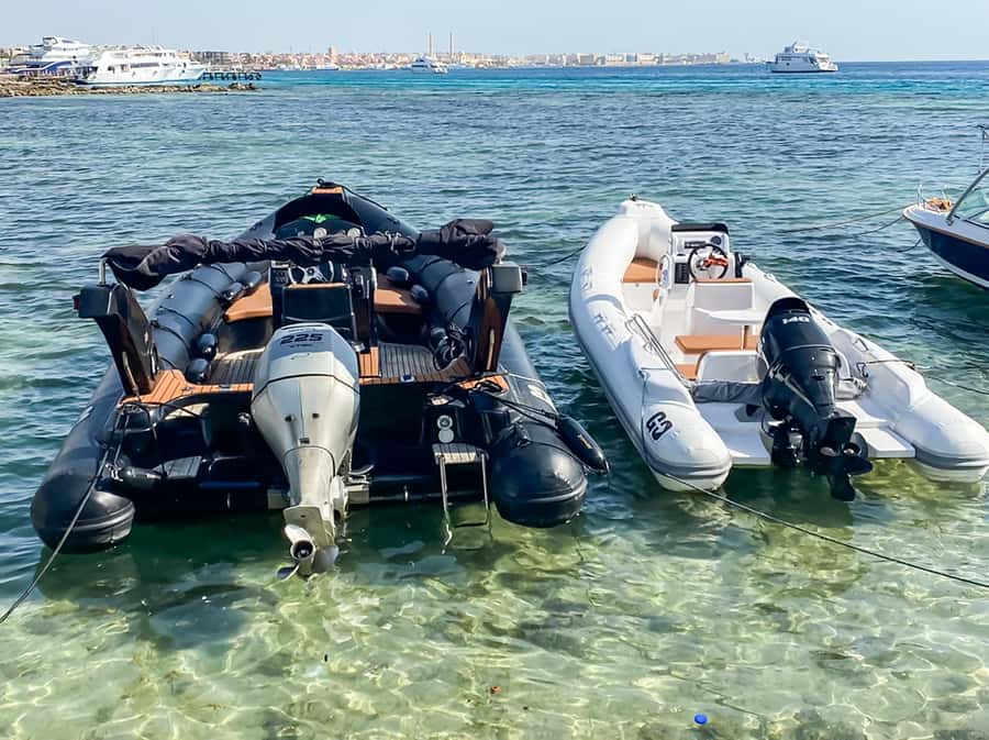 Hurghada: Orange Bay & Magawish Island Speedboat with Lunch - Orange Bay before the crowds