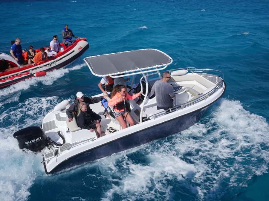 Hurghada: Private Speedboat to Orange Bay and White Island - Orange Bay Before the Main Crowd