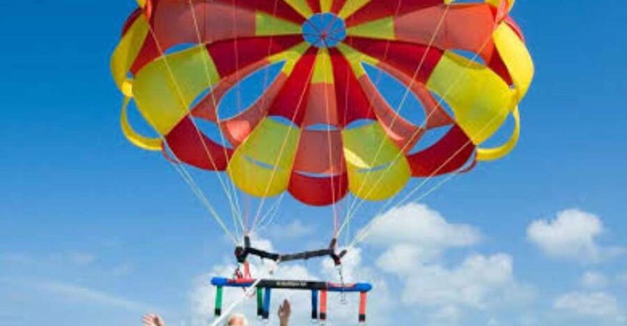 Hurghada: Speedboat Parasailing Adventures & Hotel Pick up - At the marina, a quick safety briefing comes first