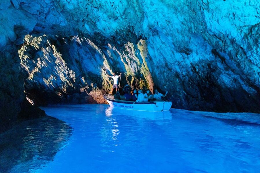 Hvar:Blue & Grenn Cave and Vis Island Private Speedboat Tour - The Pakleni Islands finish the route