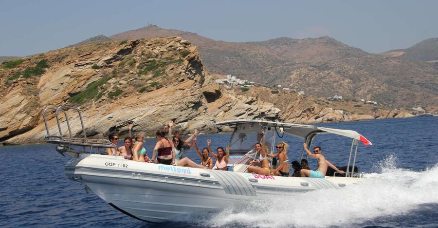 Ios Island: Speedboat Cruise from Mylopotas Beach - Papas, Plakes, and the quieter eastern shore