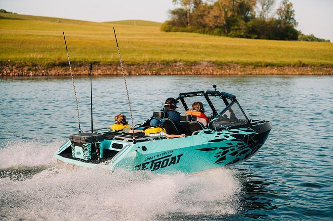 Jet Boat Adventure in the Smoky Moutains Island Pointe Tour - Headsets, life jackets, and what is included