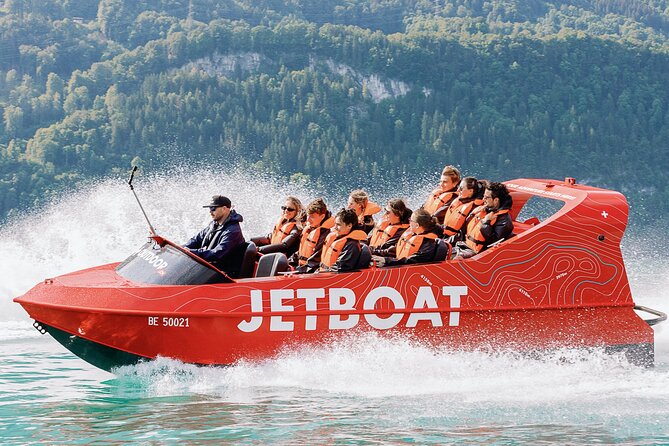 Jetboat Interlaken - Lake Brienz views from a low seat on the water