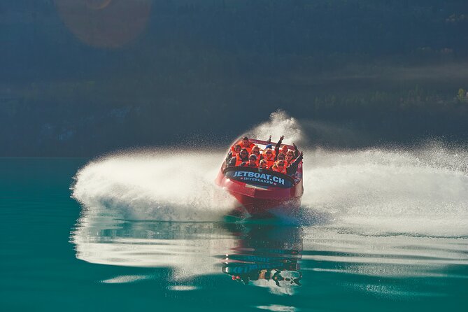 Jetboat Interlaken - Getting fitted before the boat leaves