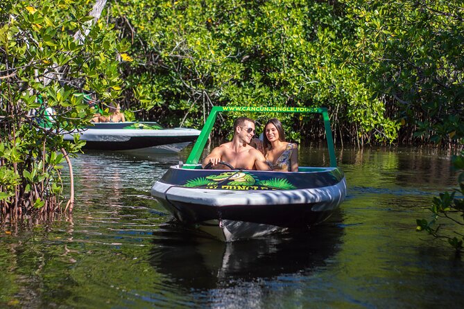 Jungle Tour adventure Cancun Speed Boat Through Mangrove - From Marina Chac Chik to the lagoon