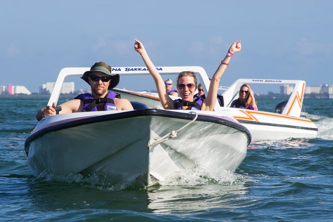 Jungle Tour In Cancun, drive a speedboat through the lagoon with your companion - About 45 minutes among Cancun’s mangroves