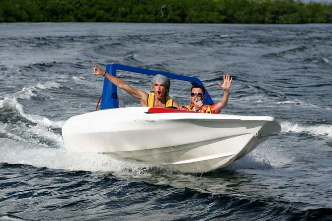 Jungle Tour In Cancun, drive a speedboat through the lagoon with your companion - Punta Nizuc and the reef stop