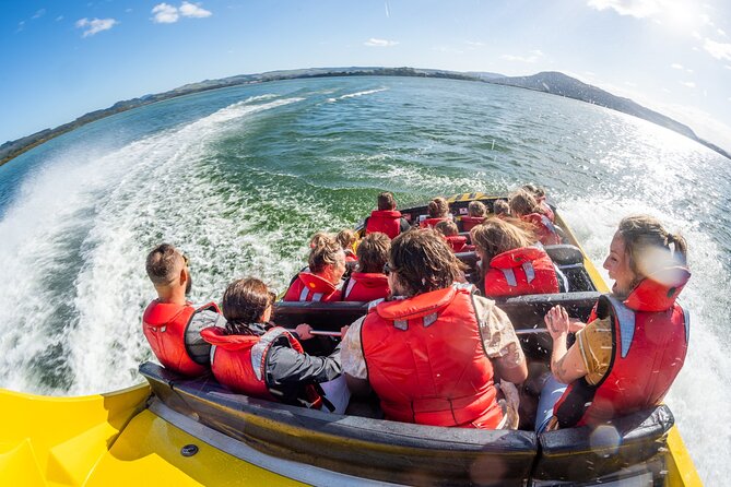 Katoa Jet Boat tour on Lake Rotorua - What the spray jackets really mean