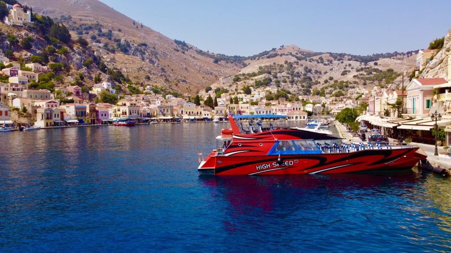 Kiotari, Lardos, Pefkos, & Lindos: Speedboat to Symi Island - Boarding Near Kiotari, Lardos, Pefkos, and Lindos
