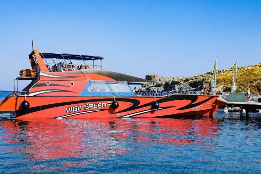 Kiotari, Lardos, Pefkos, & Lindos: Speedboat to Symi Island - The High-Speed Crossing to Symi