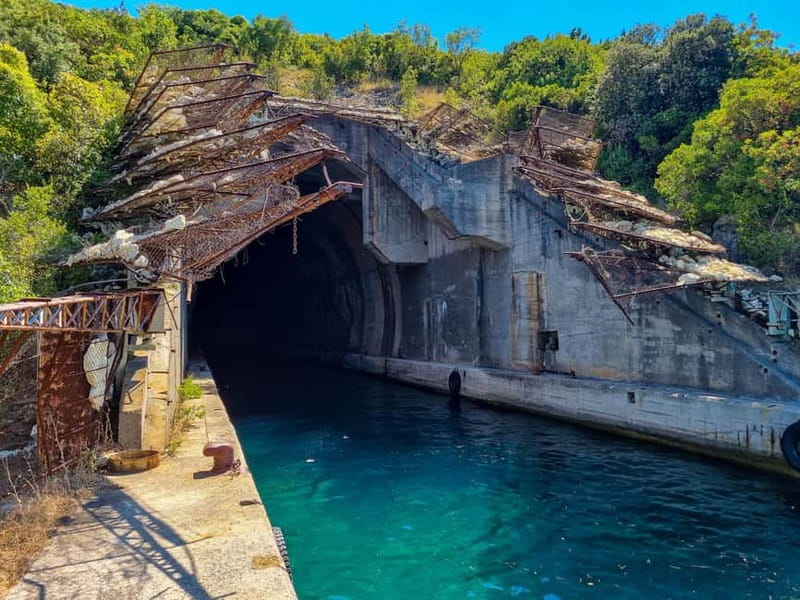 Kotor: Blue Cave, and Full Bay Speedboat Tour - Passing Mamula Island and the open bay
