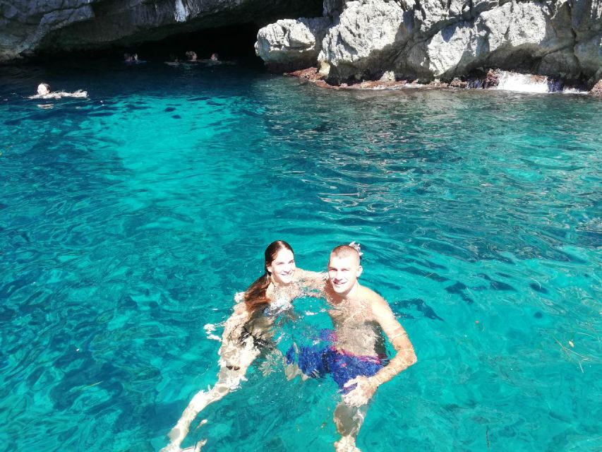 Kotor: Blue Cave, Žanjic Beach Speedboat Tour - Mamula Island and its old fortress walls