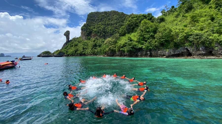 Krabi: 4 Islands Day Tour by Speedboat or Longtail Boat - Phra Nang Cave Beach and the Railay Cliffs