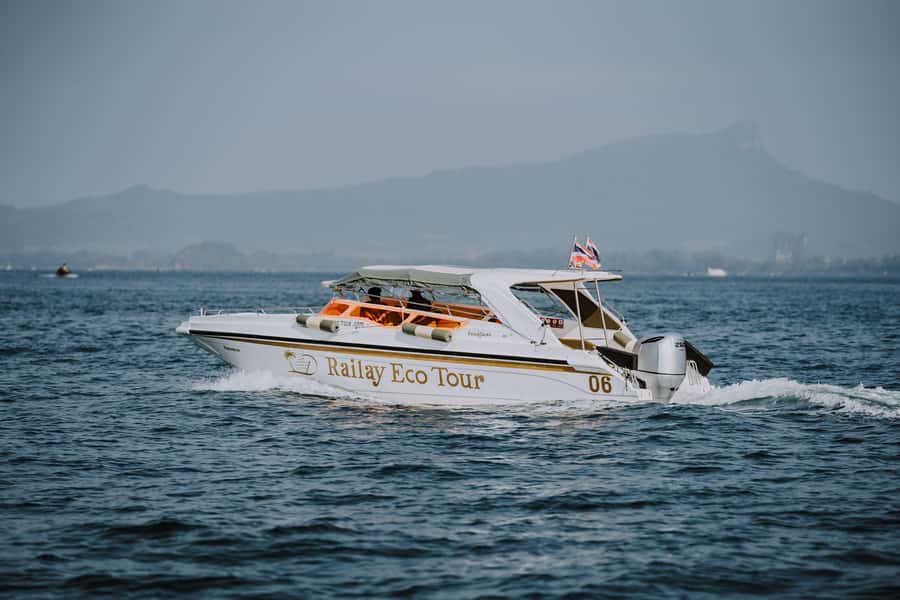 Krabi: 4 Islands Private Luxury Speed Boat Tour - Railay Beach, with time for photos and sand