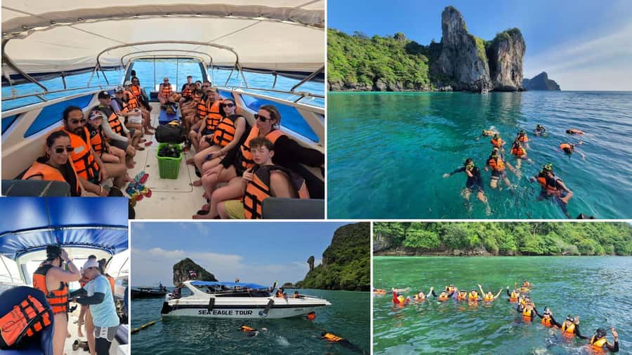 Krabi: 4 Islands Private Trip by Speedboat - Guide service and the Sea Eagle crew