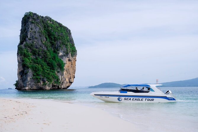 Krabi 4 Islands Speedboat Tour Snorkeling and Beach Lunch - Chicken Island for rock shapes and snorkeling