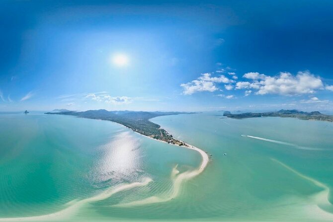 Krabi 5 Island Speedboat Tour from Phuket - Lao Lading, a small beach below steep cliffs