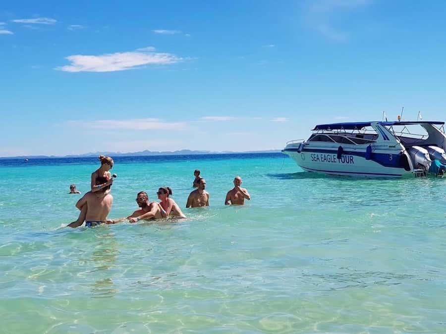 Krabi: Phi Phi Islands Full-Day Private Speedboat Charter - Snorkeling at Loh Samah and swimming near Phi Phi Le