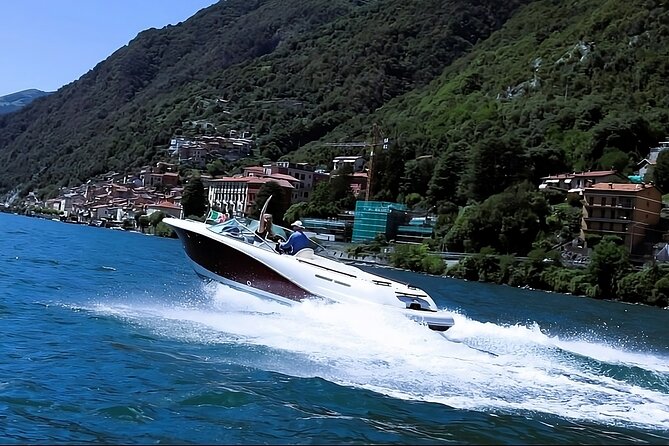 Lake Como: 3-Hour Luxury Speedboat Tour Como/Balbianello/Bellagio - Isola Comacina and the approach to Balbianello