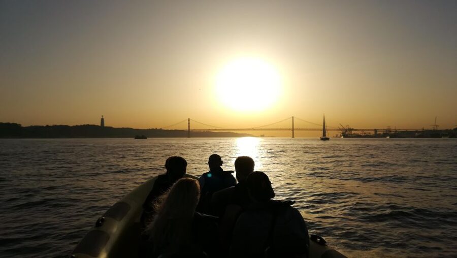 Lisbon Speedboat Sunset with Monuments Sightseeing - The D. Fernando e Glória Frigate