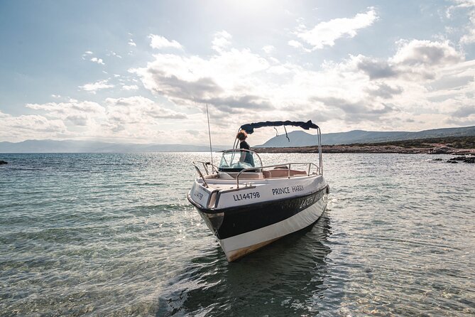 Luxury Marinello 20 Speedboat with driver to Blue Lagoon & more - Manolis Caves and the rocky Akamas shore