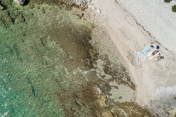 Luxury Speedboat Island Hopping with Swimming & Snorkeling - Rovinj from offshore and the Golden Cape coast